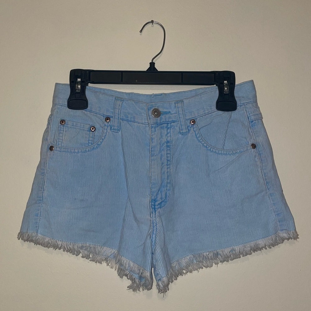 Vintage Express Cordurouy Blue Jean Shorts Size 28